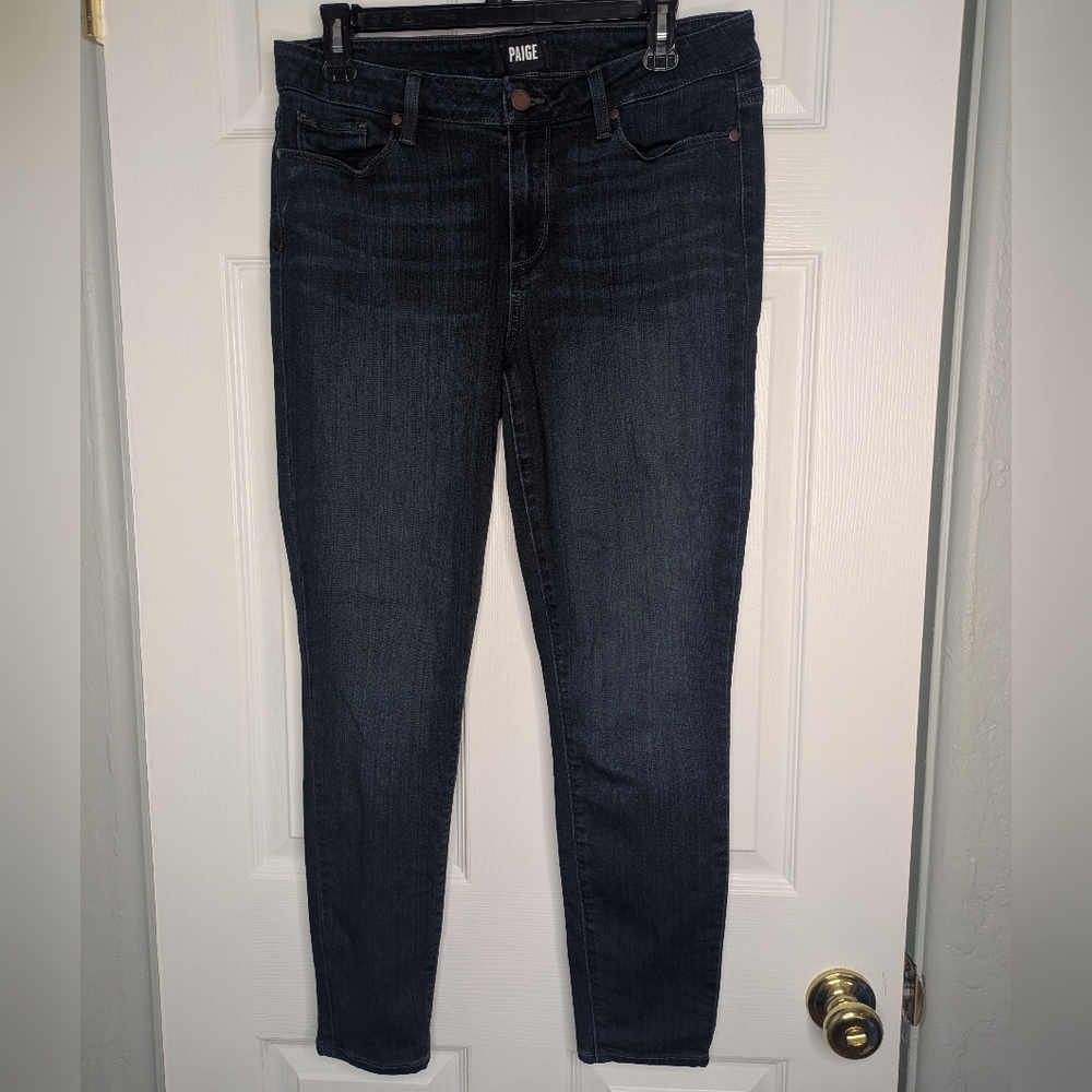 PAIGE Verdugo Ankle Skinny Jean Dark Wash Size 31